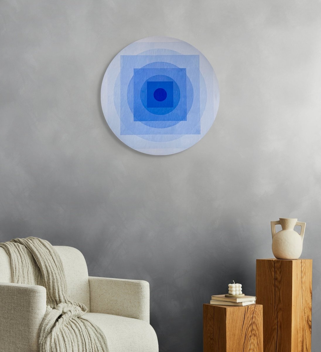 9 (Ultramarine) - by Andy Harwood - Abstract Painting - Ideelart