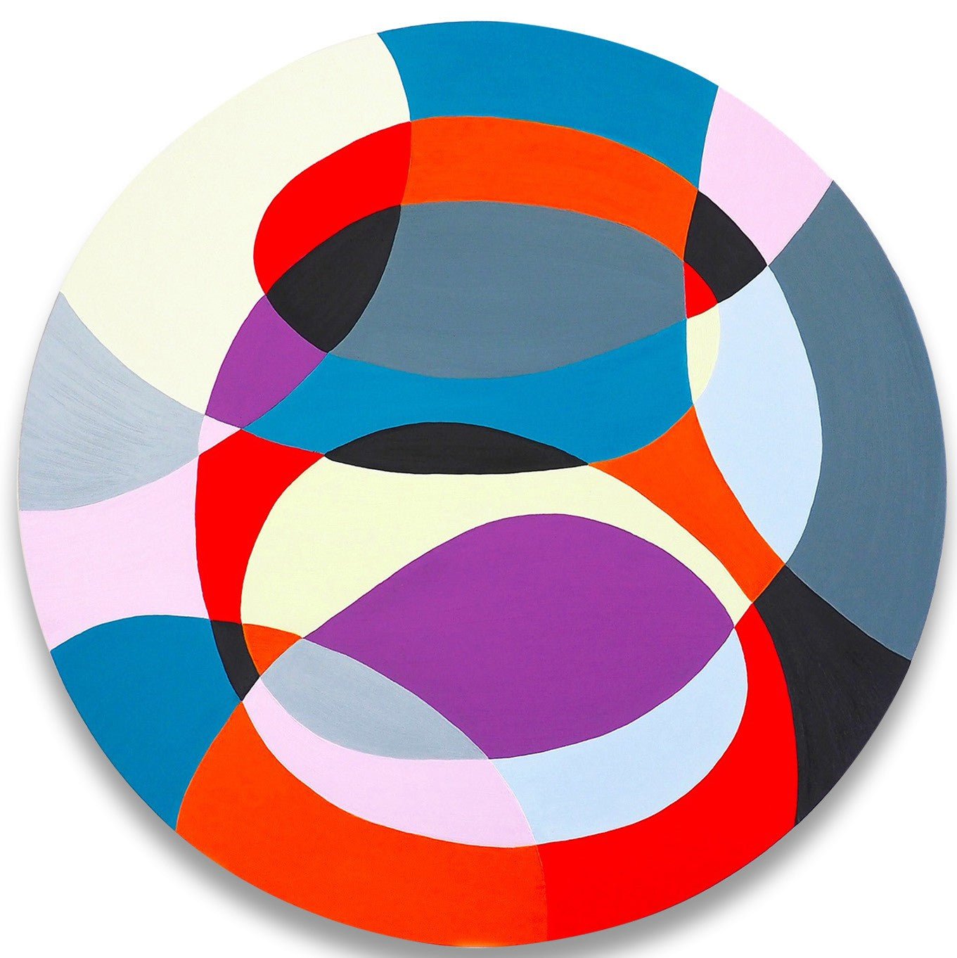 Pink Link - Jessica Snow - Abstract Painting - Ideelart