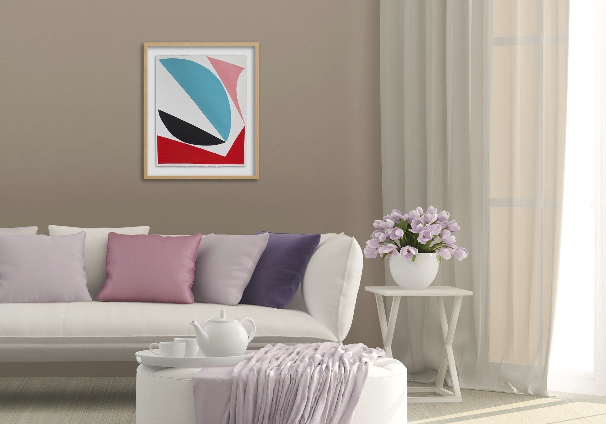 Cut Space - Jessica Snow - Abstract Painting - Ideelart