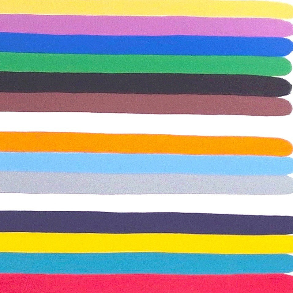 Long Color Stack 1 - Jessica Snow - Abstract Painting - Ideelart