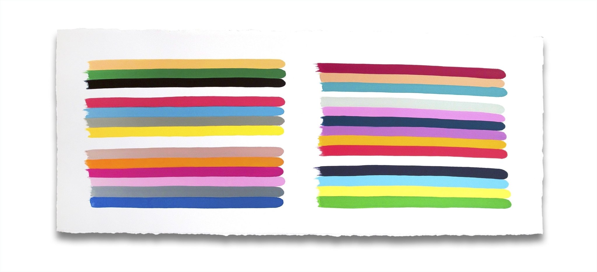 Color Stacks Plural 4 - Jessica Snow - Abstract Painting - Ideelart