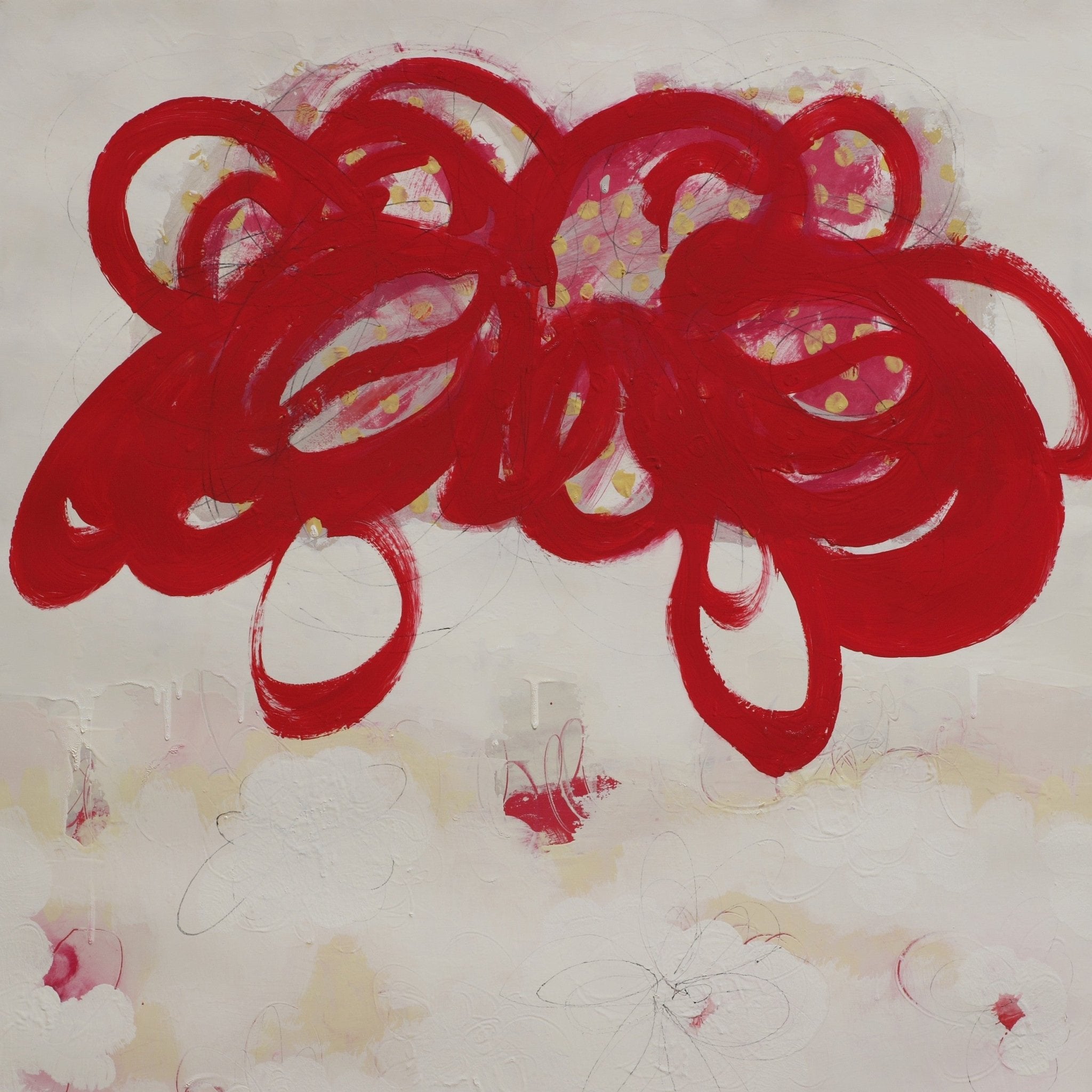 Flutter - Anya Spielman - Abstract Painting - Ideelart