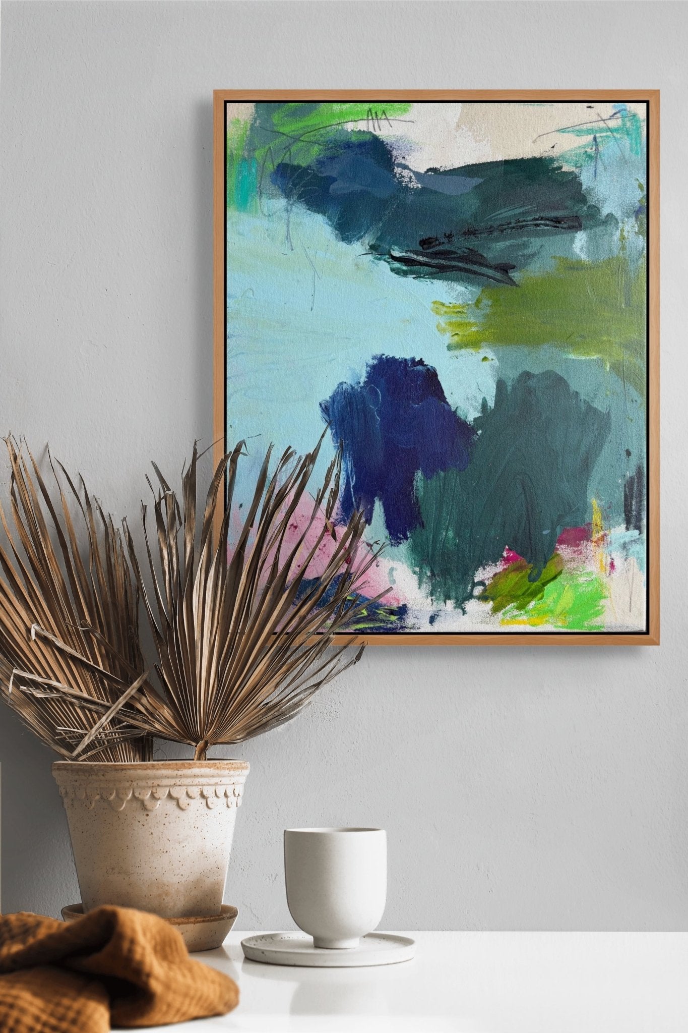 Feather duster - Marcus Aitken - Abstract Painting - Ideelart