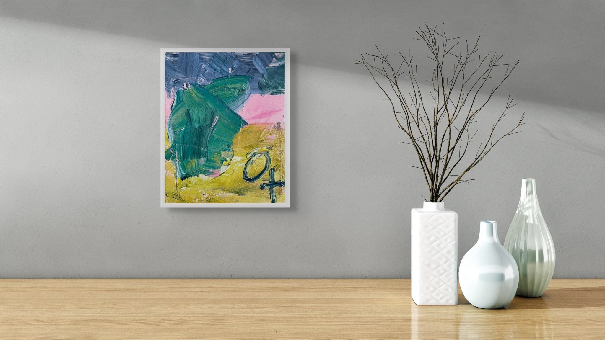 Flowers - Marcus Aitken - Abstract Painting - Ideelart