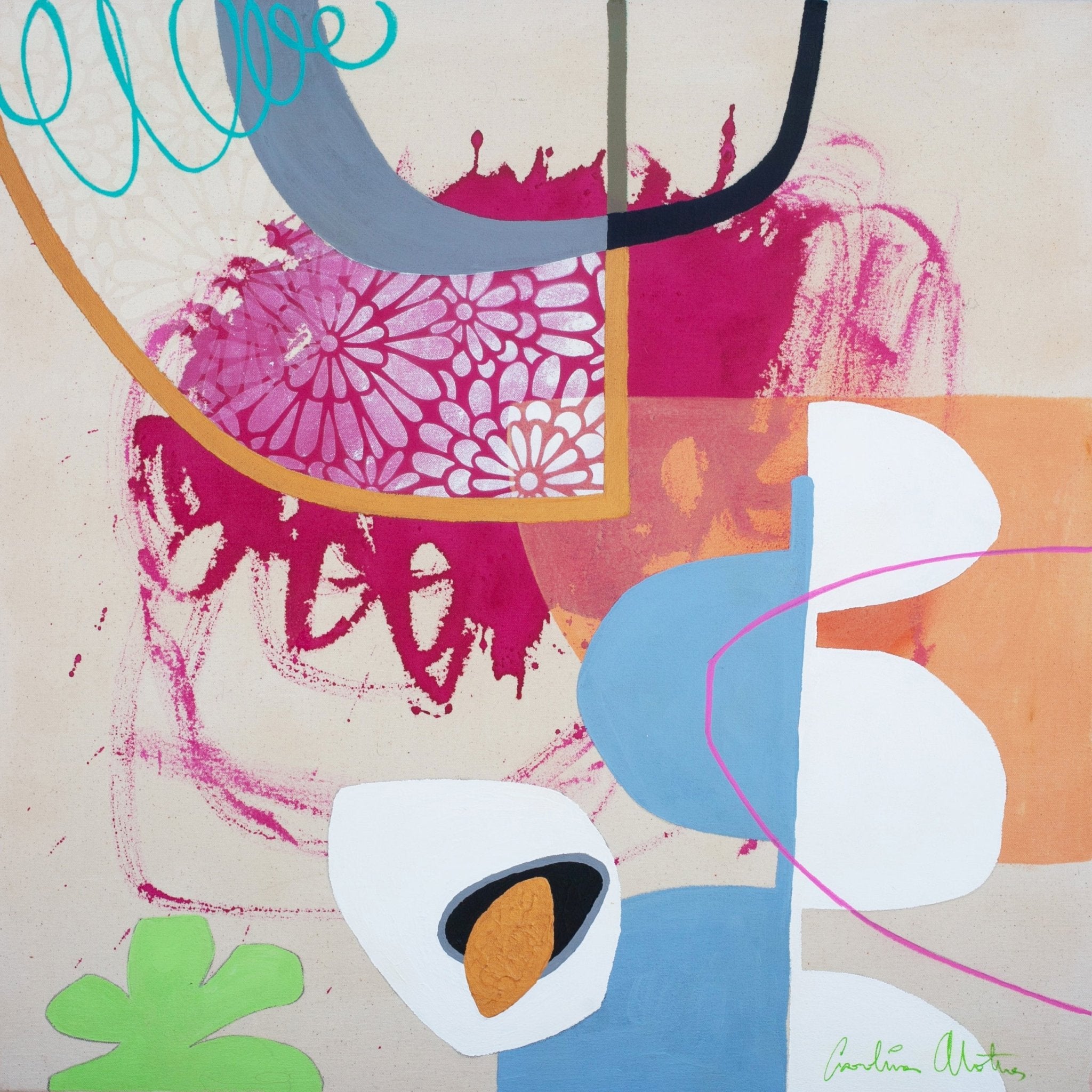 Amelia - Carolina Alotus - Abstract Painting - Ideelart