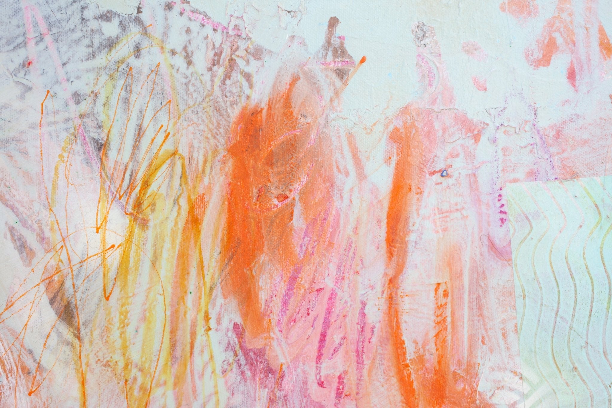 Golden unicorns - Carolina Alotus - Abstract Painting - Ideelart