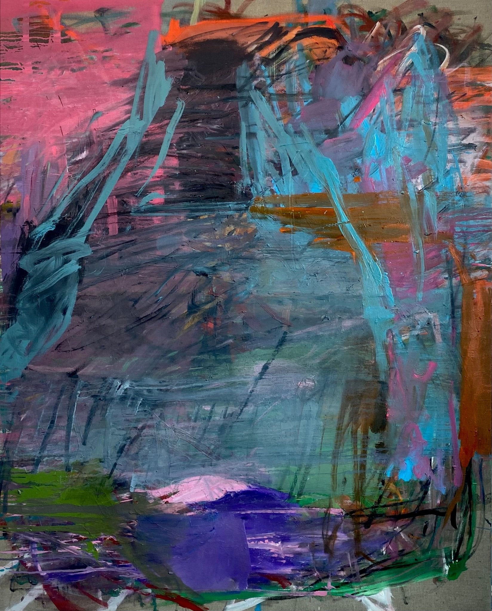 Chamber - Karl Bielik - Abstract Painting - Ideelart