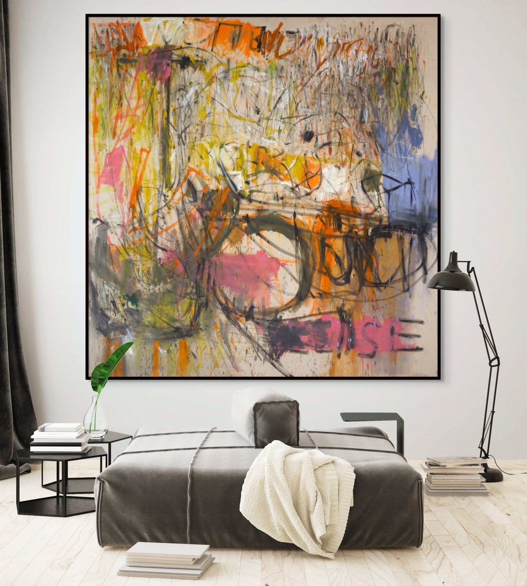 Pleaser - Karl Bielik - Abstract Painting - Ideelart