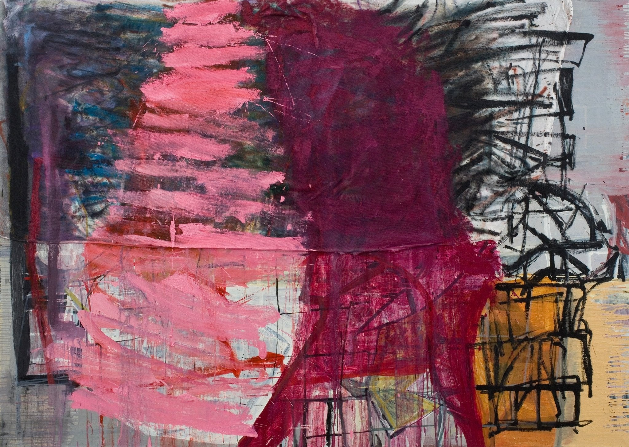 Smack - Karl Bielik - Abstract Painting - Ideelart