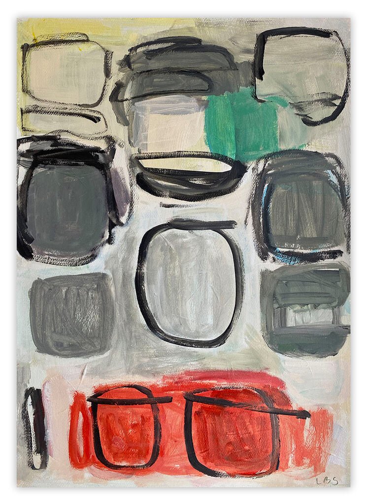 Care or not at all - Laura Basterra Sanz - Abstract Painting - Ideelart