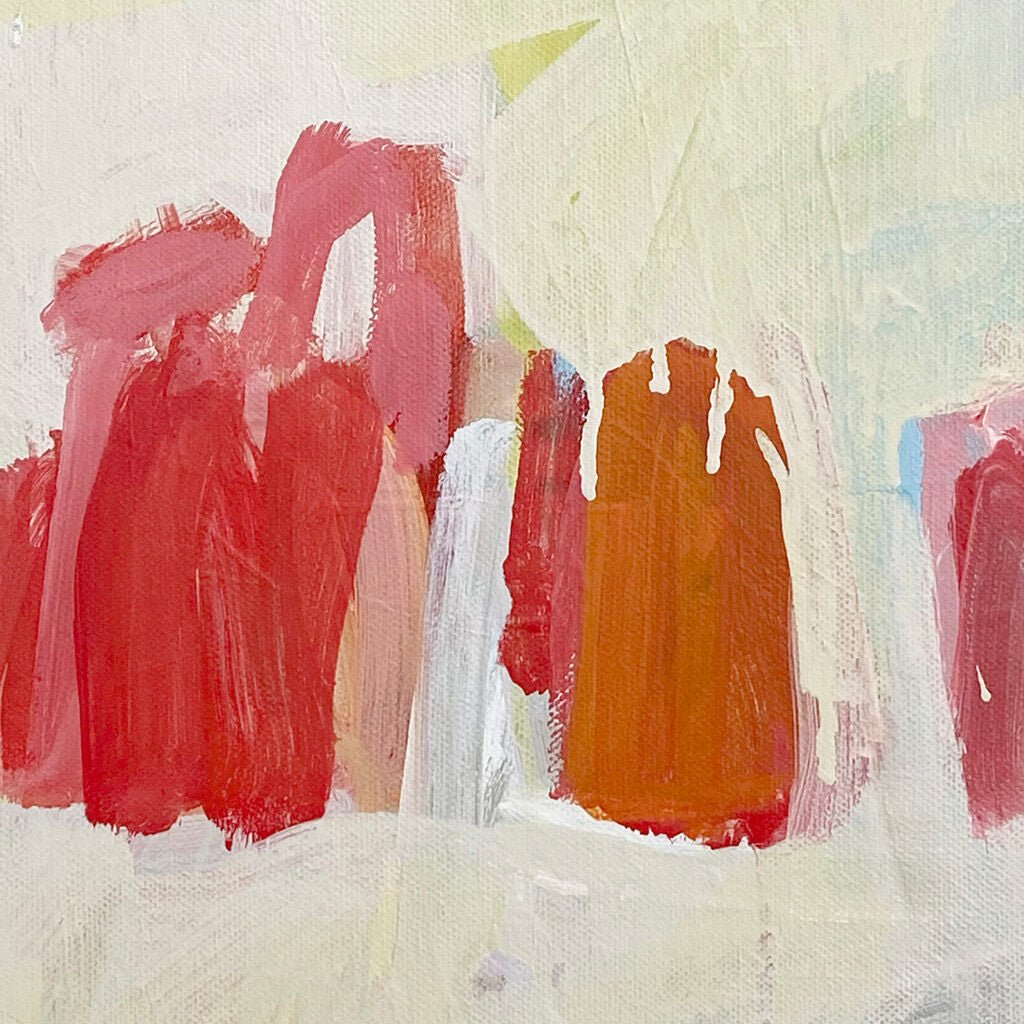 Community Triptych - Laura Basterra Sanz - Abstract Painting - Ideelart