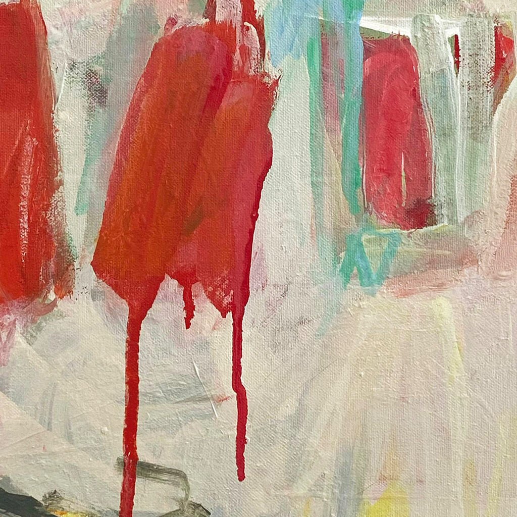 Community Triptych - Laura Basterra Sanz - Abstract Painting - Ideelart