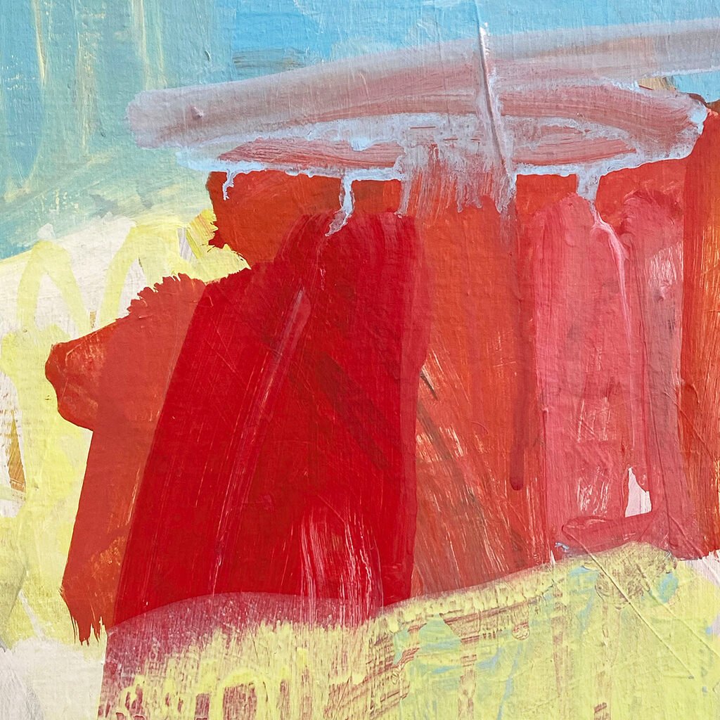 Community Triptych - Laura Basterra Sanz - Abstract Painting - Ideelart