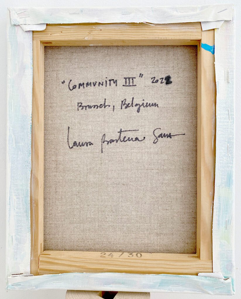 Community Triptych - Laura Basterra Sanz - Abstract Painting - Ideelart