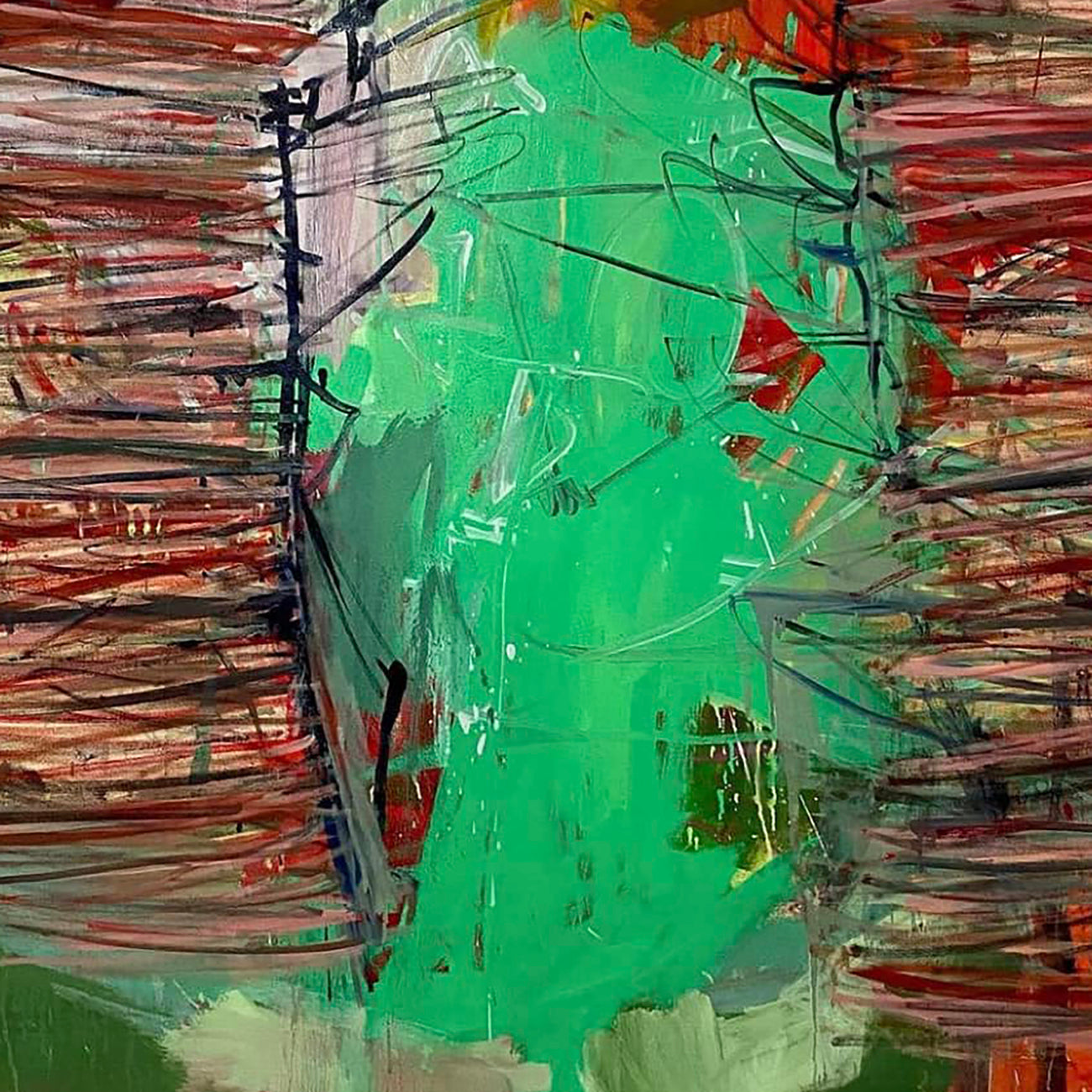 Flank - Karl Bielik - Abstract Painting - Ideelart