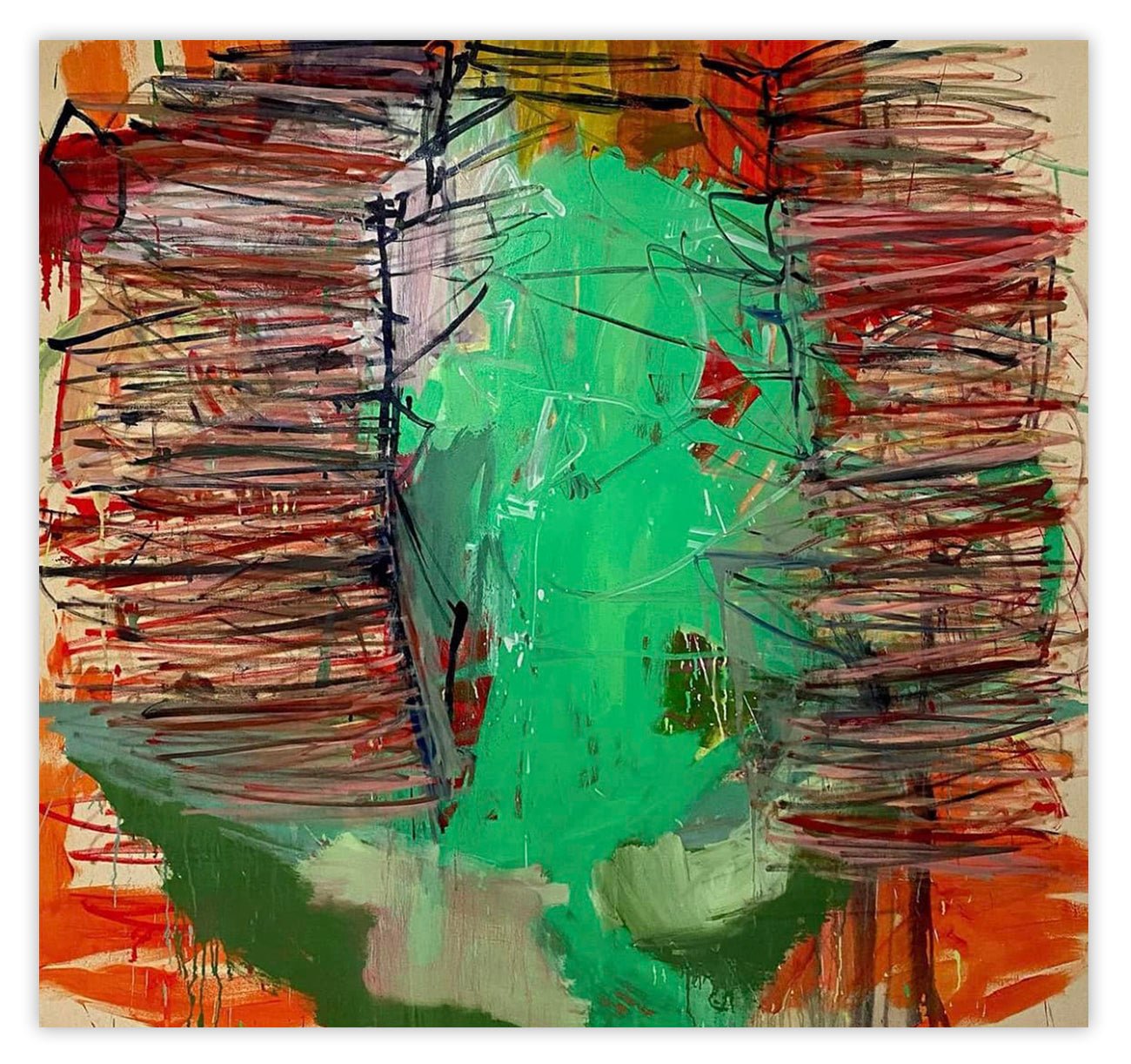 Flank - Karl Bielik - Abstract Painting - Ideelart