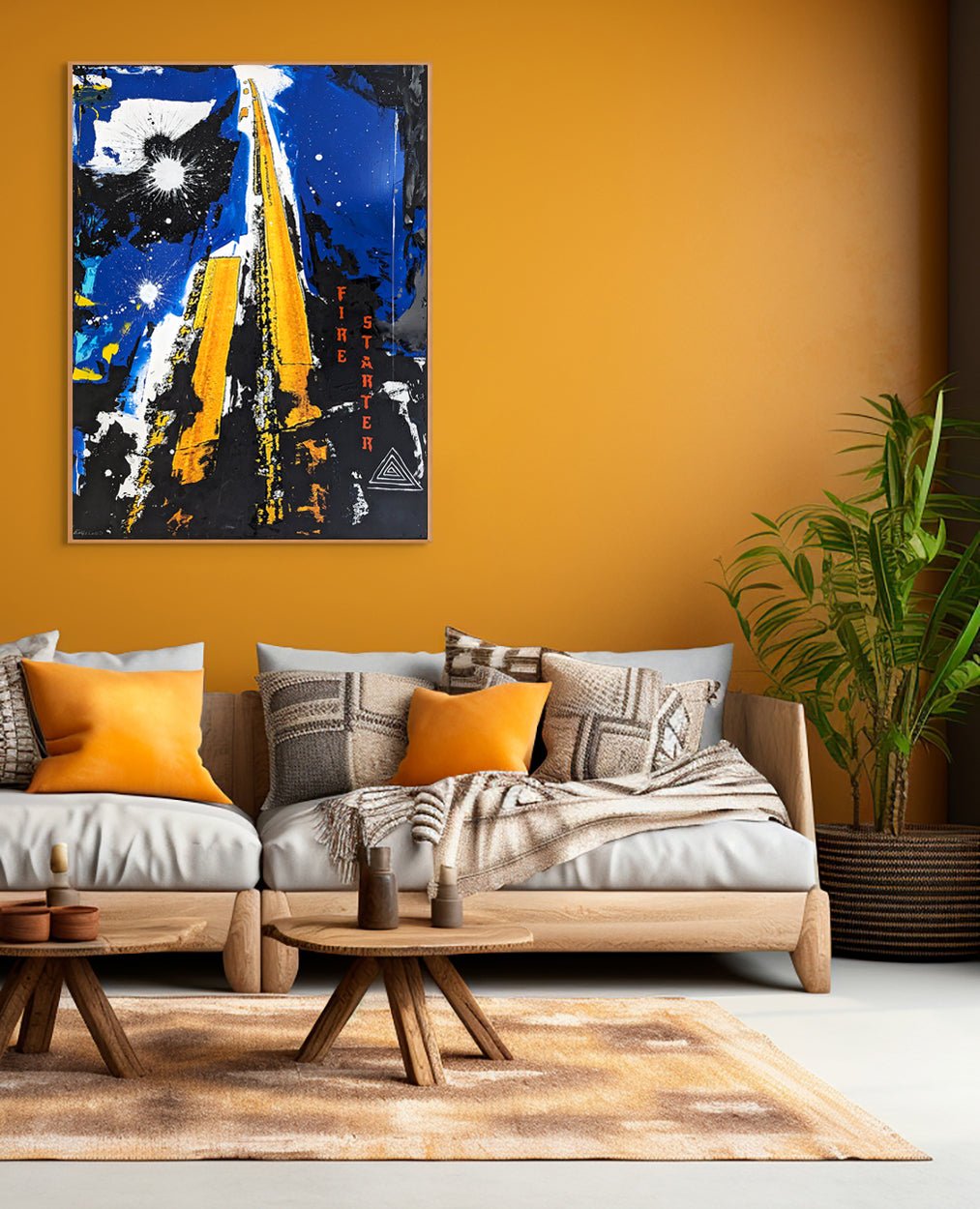 Fire Starter (020) - Jason Engelund - Abstract Painting - Ideelart