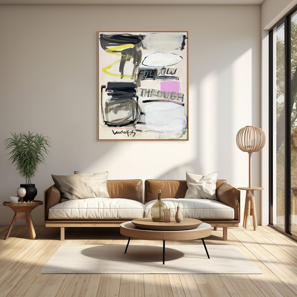 Follow Through - Laura Basterra Sanz - Abstract Painting - Ideelart