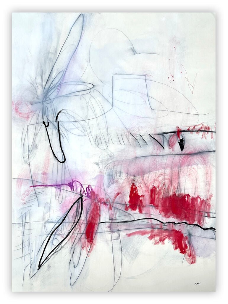 Gala Of Dandelions - Adrienn Krahl - Abstract Painting - Ideelart