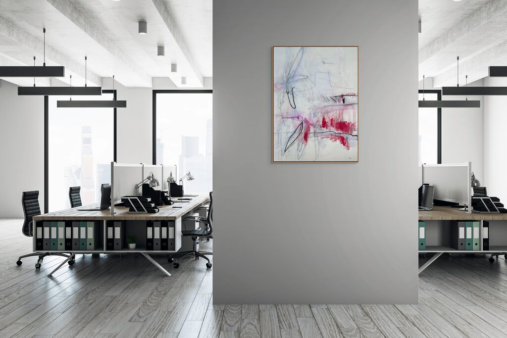 Gala Of Dandelions - Adrienn Krahl - Abstract Painting - Ideelart