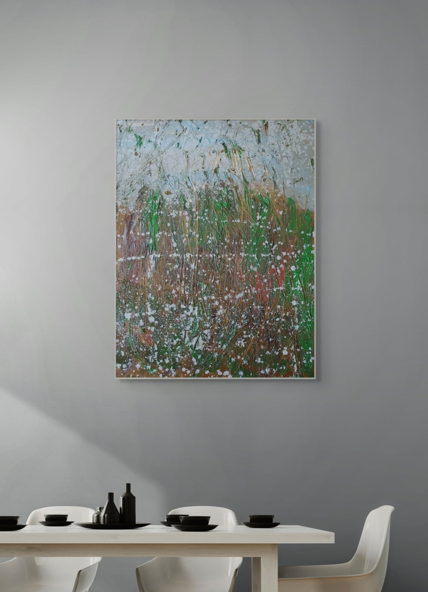 Autumn fire 2 - Reiner Heidorn - Abstract Painting - Ideelart