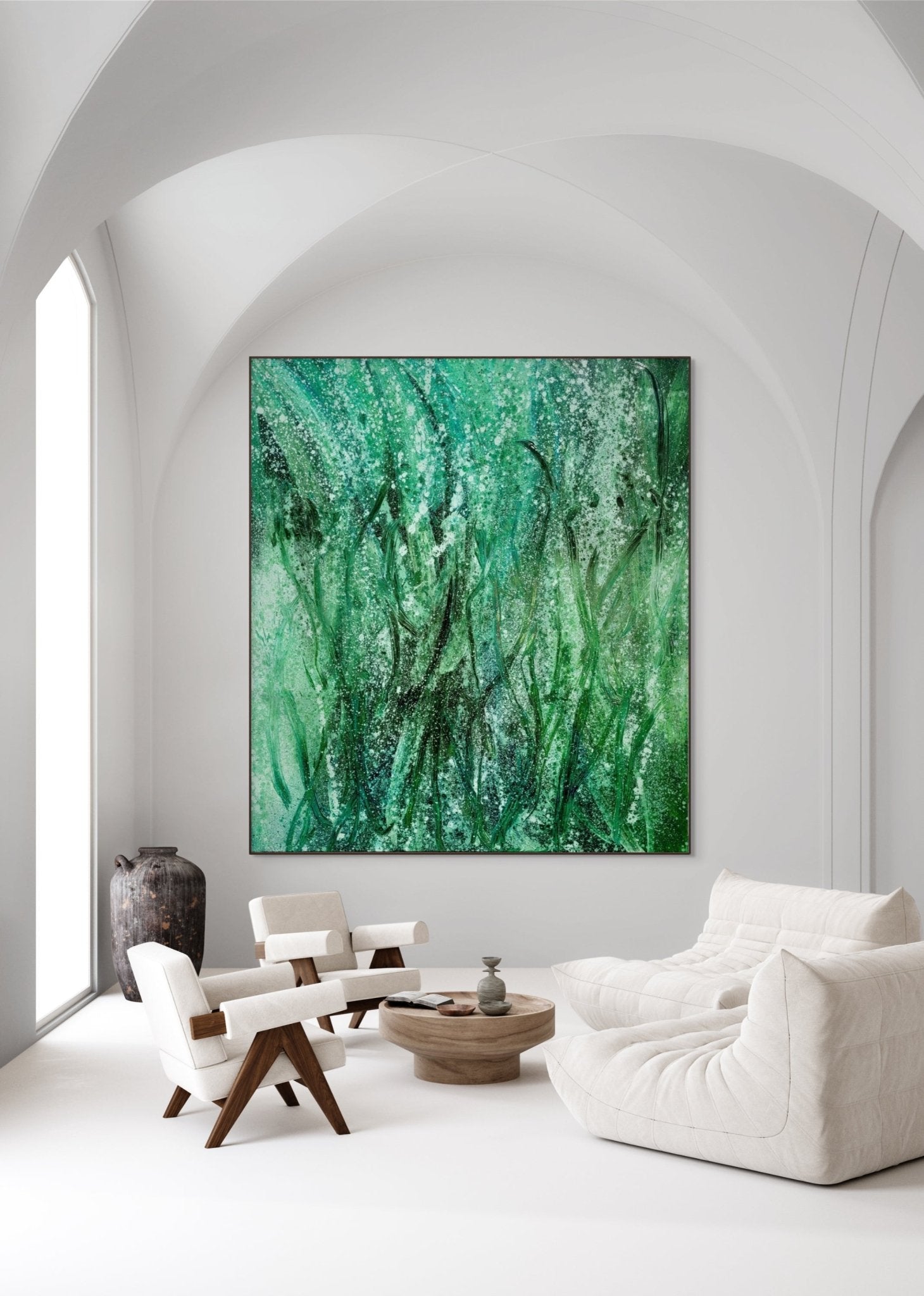 Grasswater - Reiner Heidorn - Abstract Painting - Ideelart