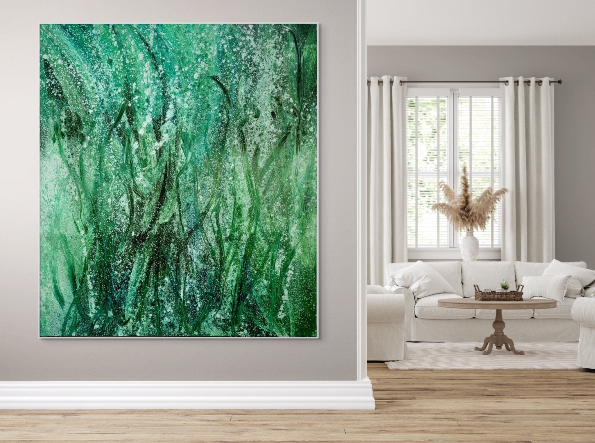 Grasswater - Reiner Heidorn - Abstract Painting - Ideelart