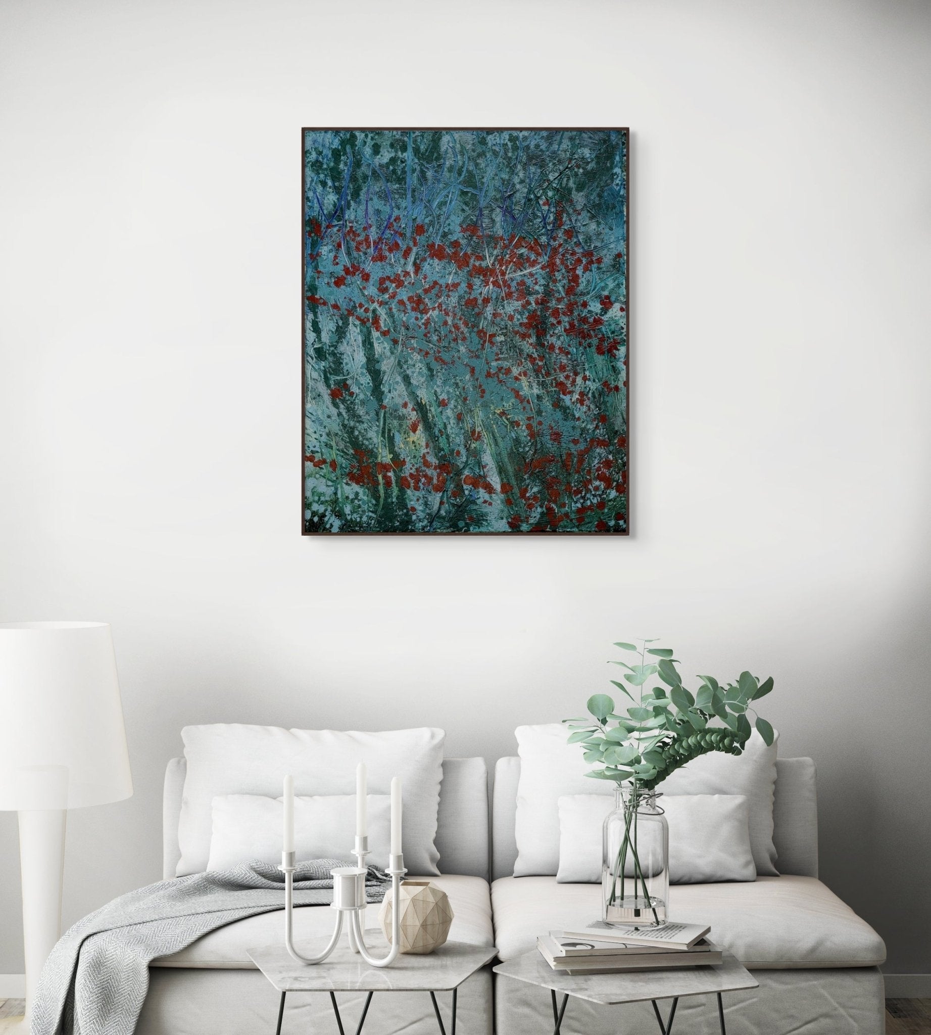 Nightplants - Reiner Heidorn - Abstract Painting - Ideelart