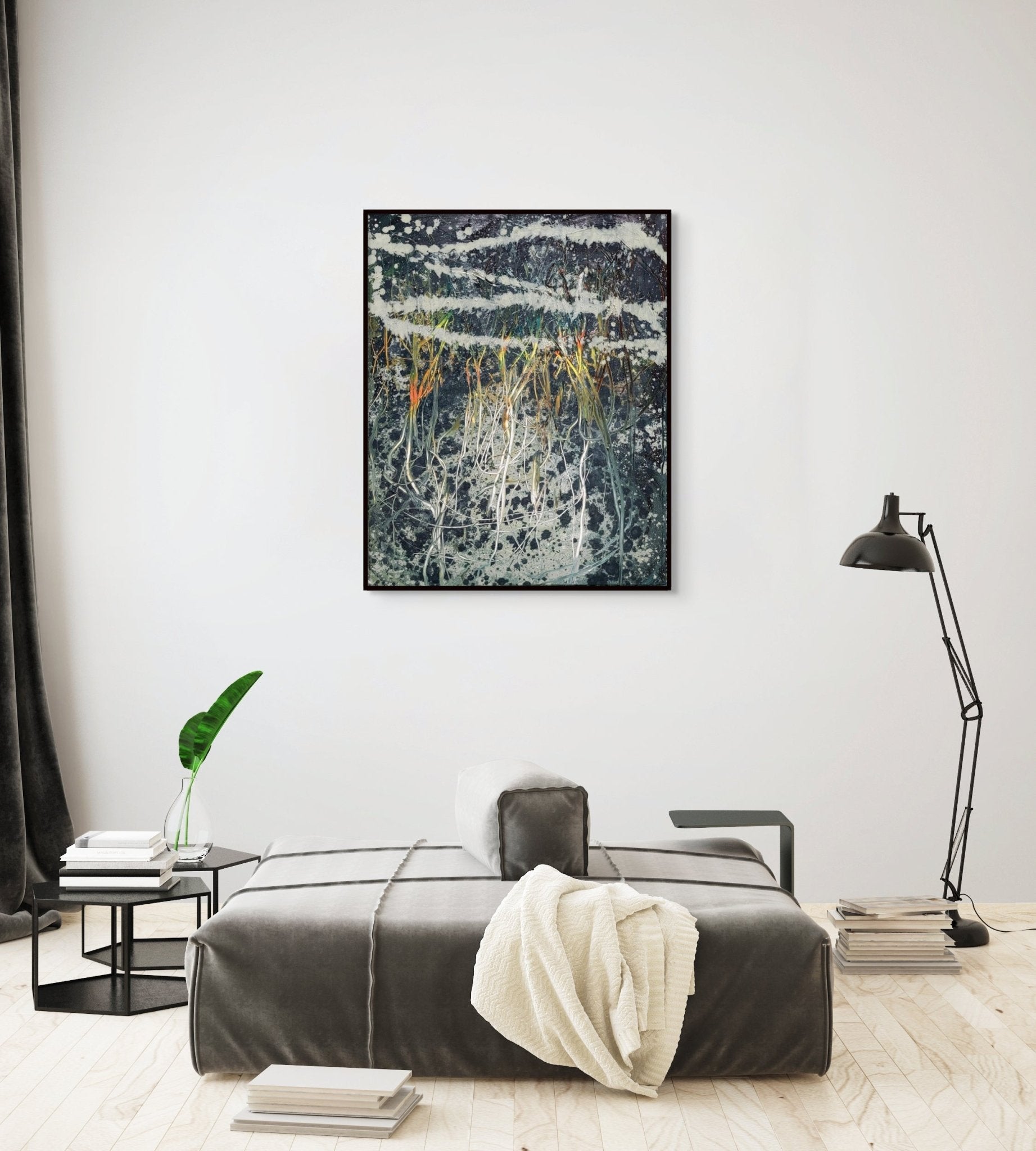 Steppefire - Reiner Heidorn - Abstract Painting - Ideelart