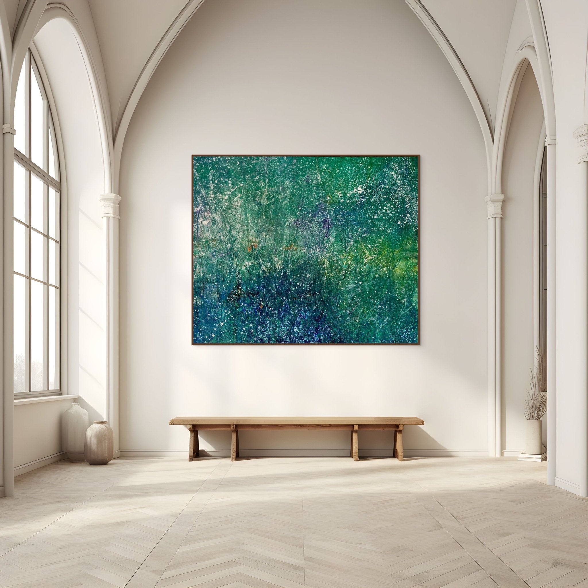 The hidden field - Reiner Heidorn - Abstract Painting - Ideelart