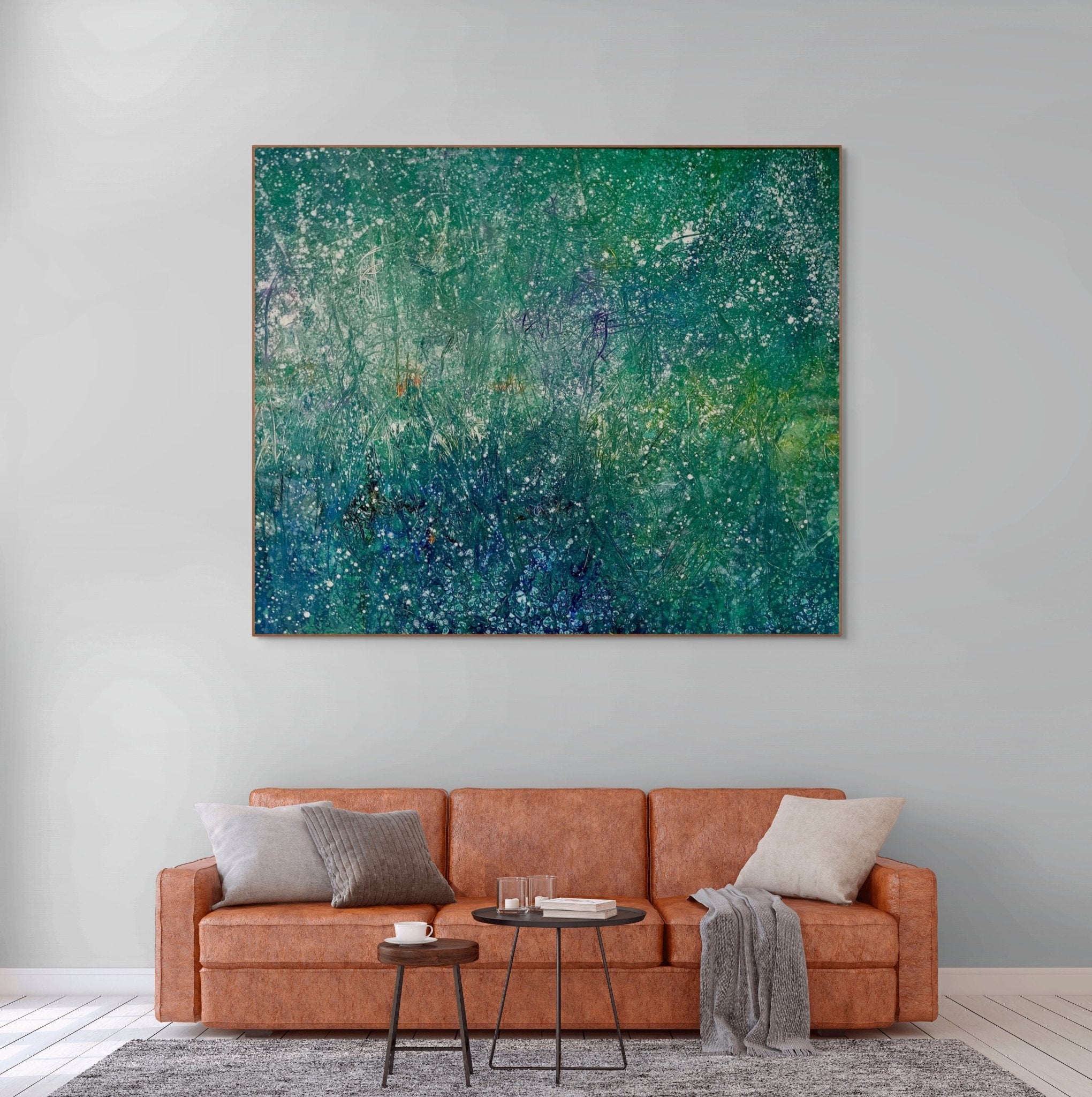 The hidden field - Reiner Heidorn - Abstract Painting - Ideelart