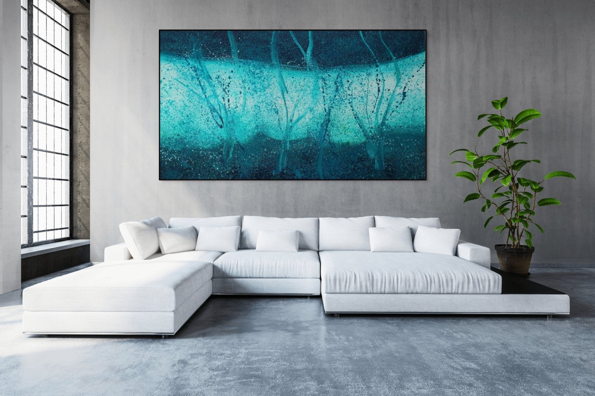 Wetland - Reiner Heidorn - Abstract Painting - Ideelart