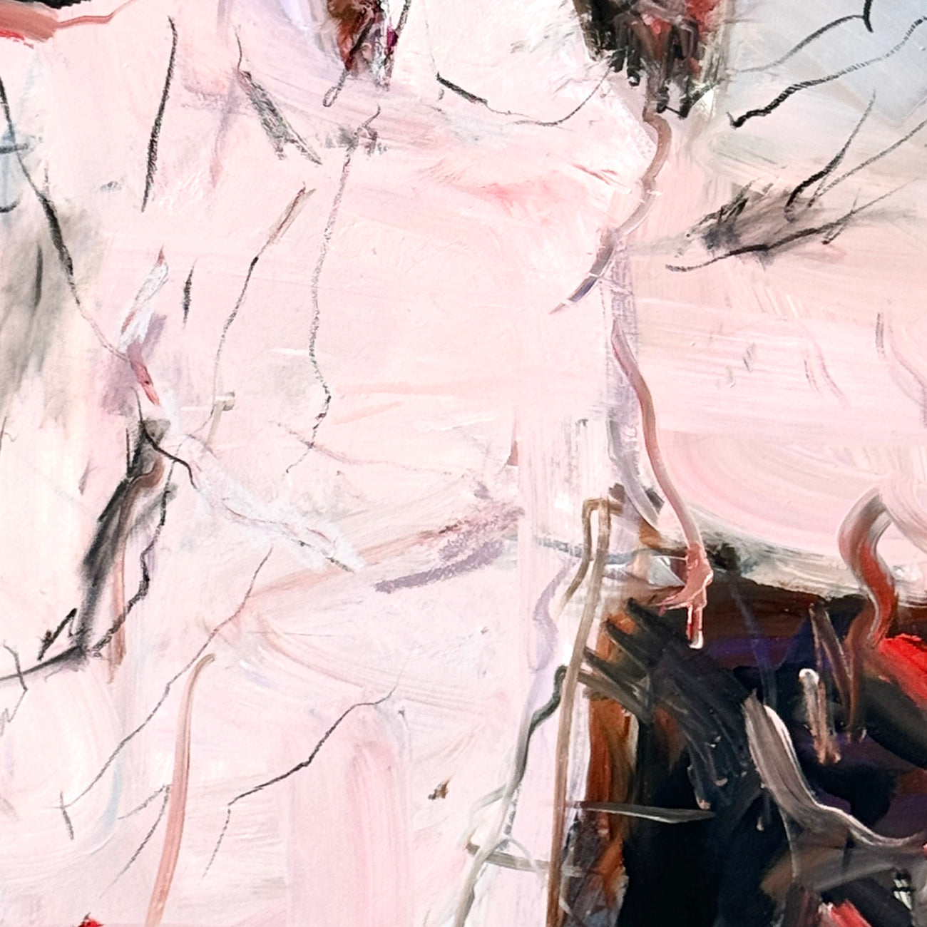 Her Angel - Petra Schott - Abstract Painting - Ideelart