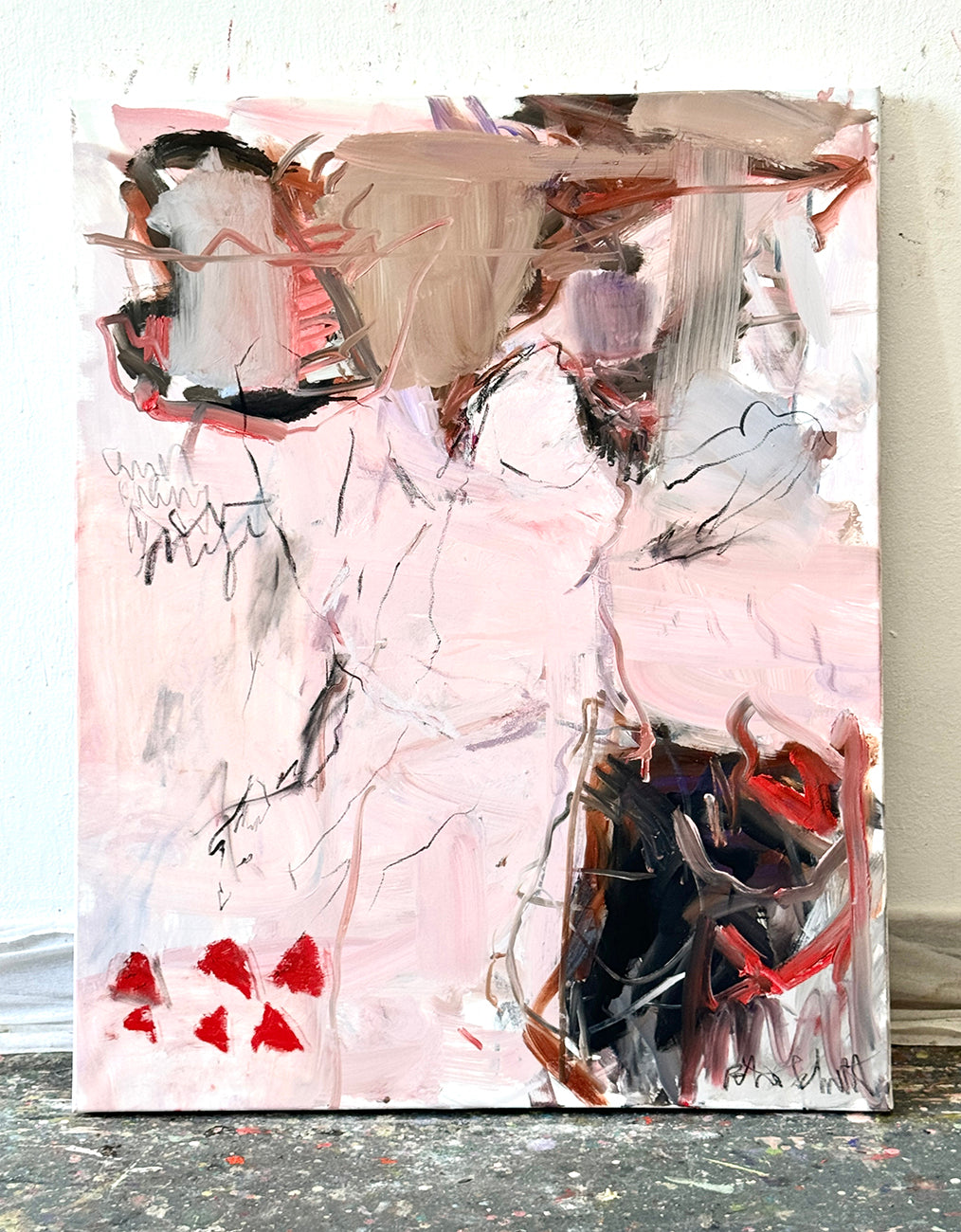 Her Angel - Petra Schott - Abstract Painting - Ideelart