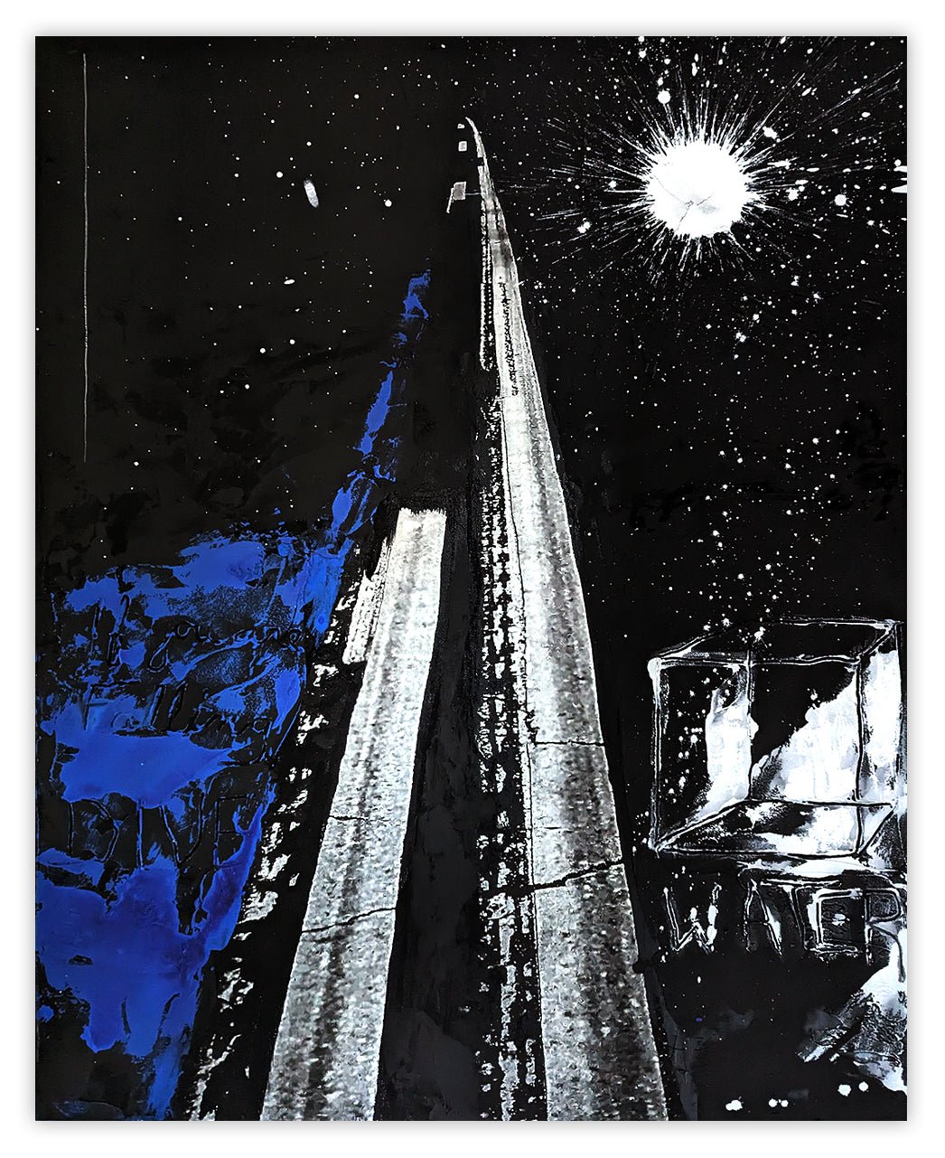 If You Are Falling, Dive (018) - Jason Engelund - Abstract Painting - Ideelart