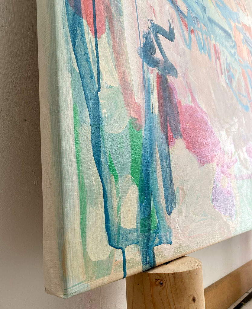 It's New - Laura Basterra Sanz - Abstract Painting - Ideelart