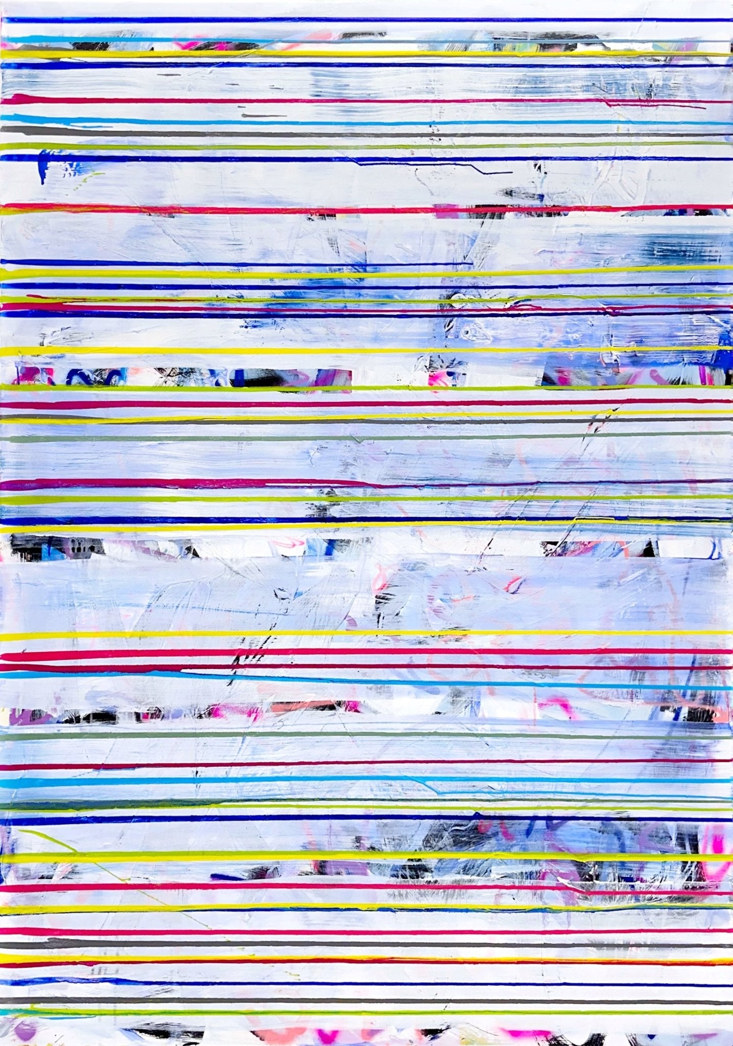 Passing sunny roads - Manuela Karin Knaut - Abstract Painting - Ideelart