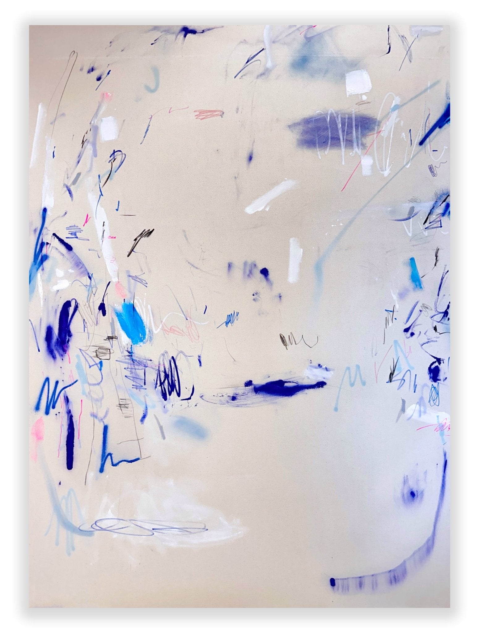 Sign of the times (diptych) - Manuela Karin Knaut - Abstract Painting - Ideelart