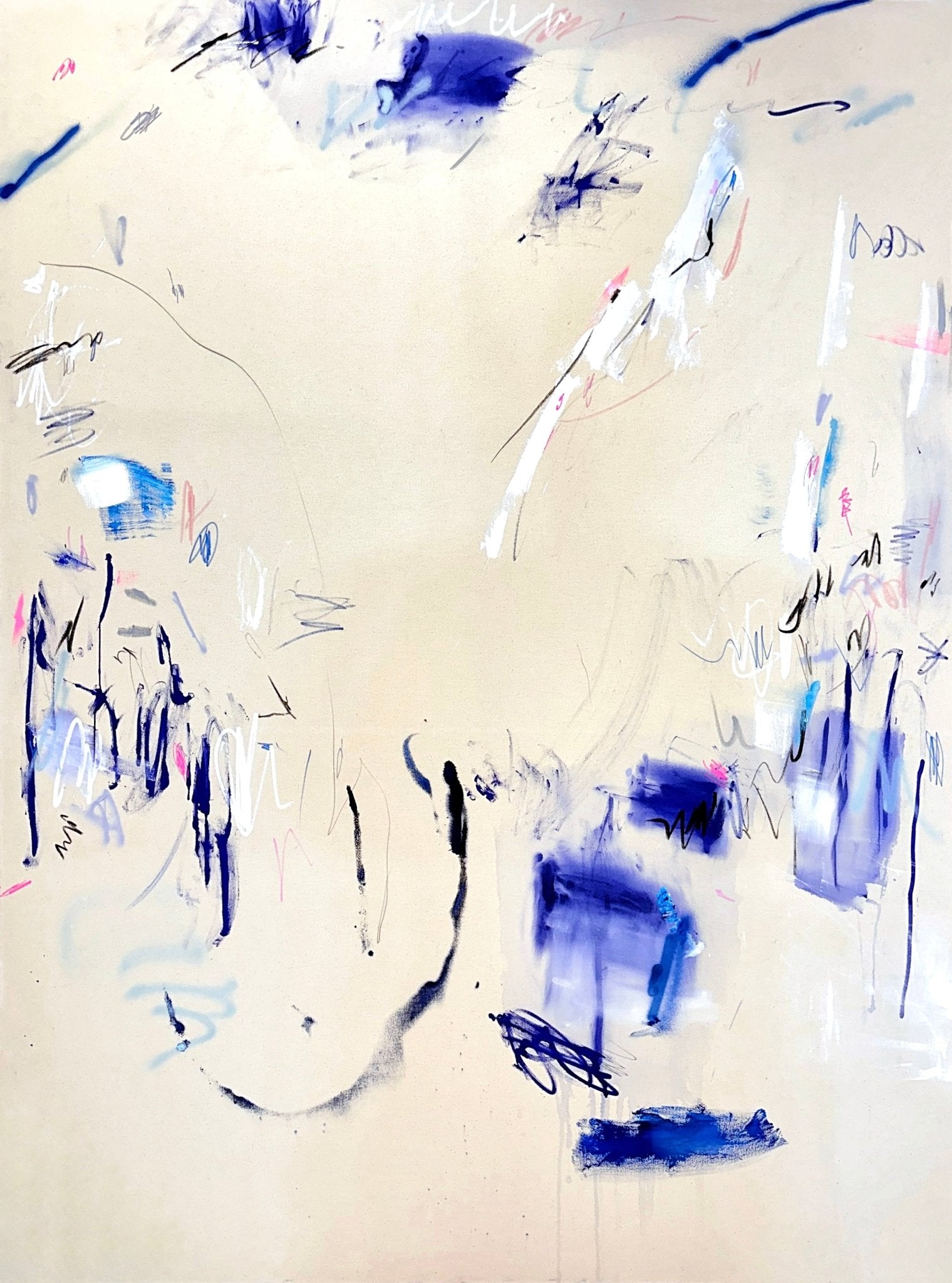 Sign of the times (diptych) - Manuela Karin Knaut - Abstract Painting - Ideelart