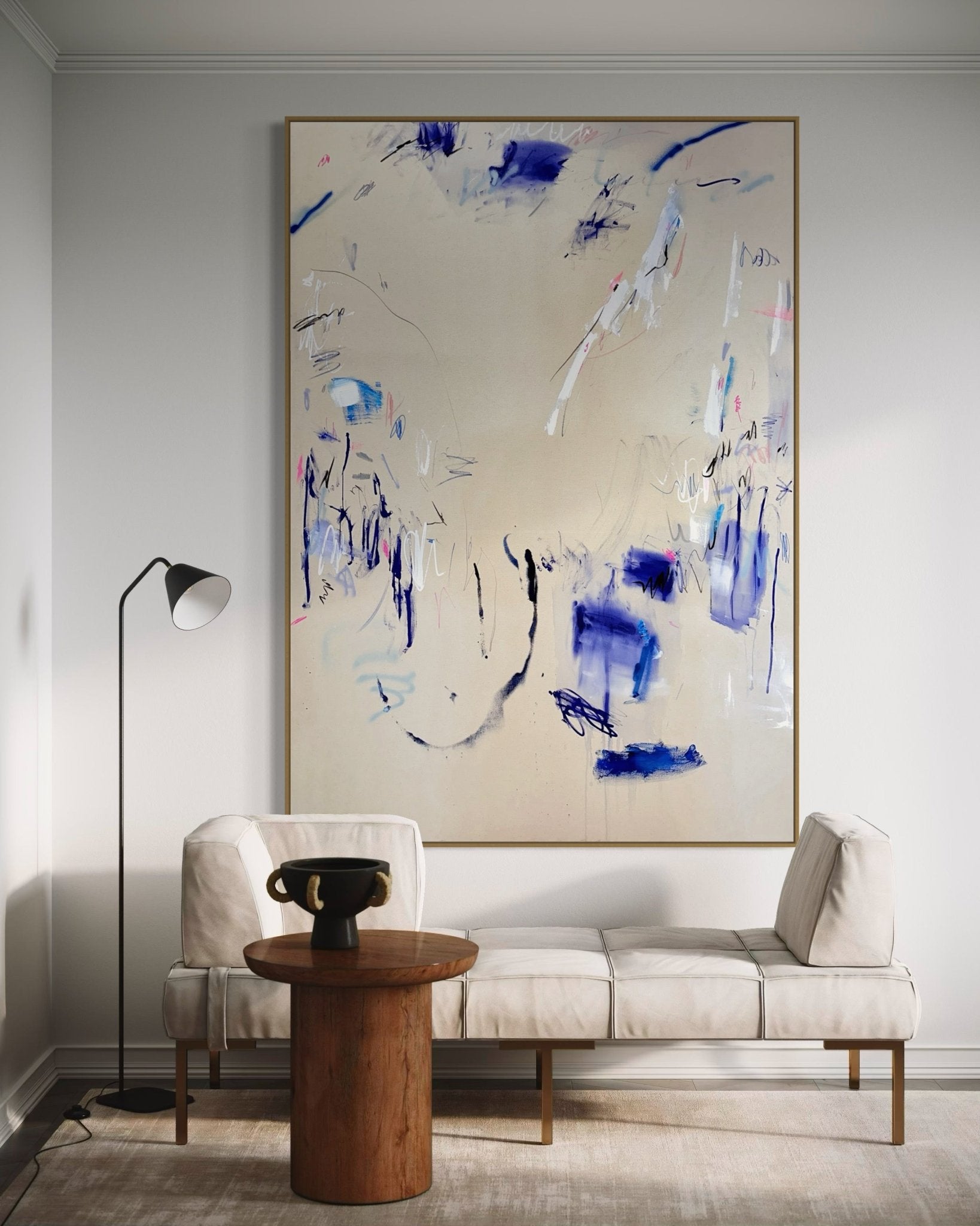 Sign of the times (diptych) - Manuela Karin Knaut - Abstract Painting - Ideelart