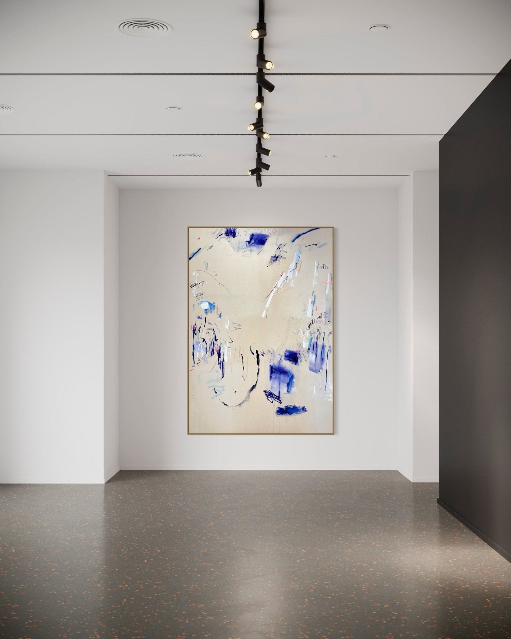 Sign of the times (diptych) - Manuela Karin Knaut - Abstract Painting - Ideelart