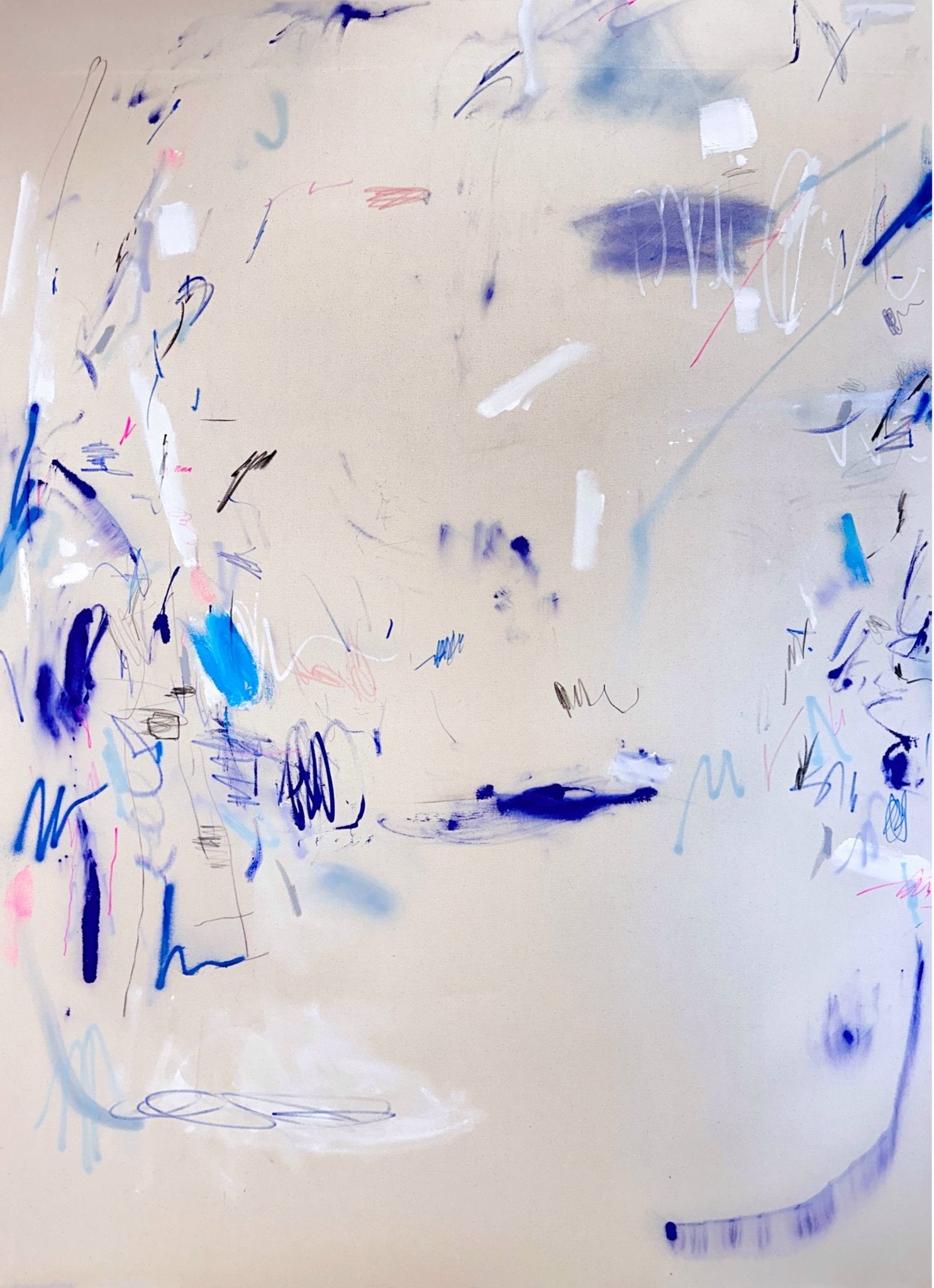 Sign of the times (diptych) - Manuela Karin Knaut - Abstract Painting - Ideelart