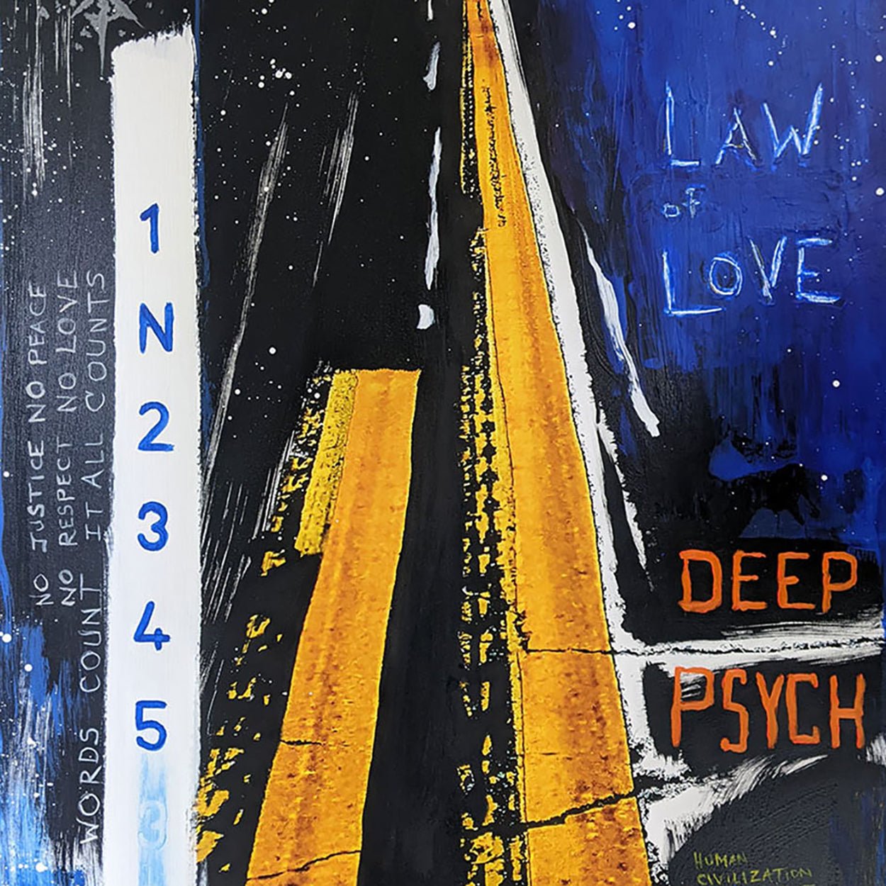 Law of Love, Deep Psych - Jason Engelund - Abstract Painting - Ideelart