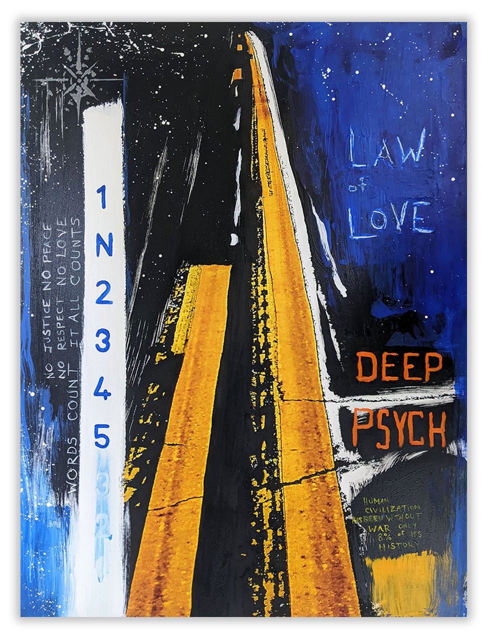 Law of Love, Deep Psych - Jason Engelund - Abstract Painting - Ideelart