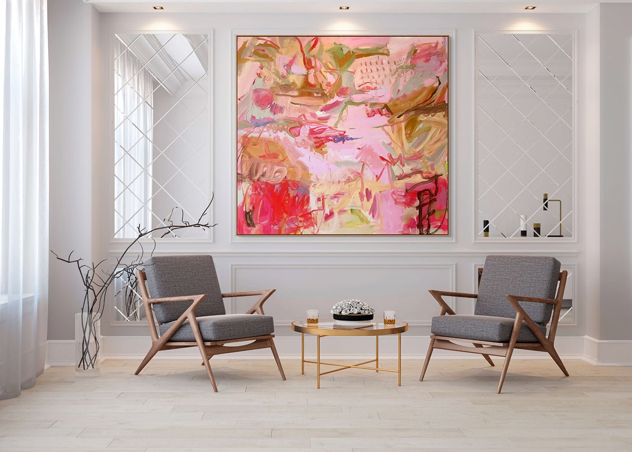 Longing For Paradise IV - Petra Schott - Abstract Painting - Ideelart