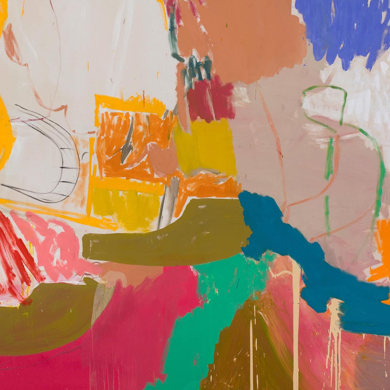 Meddle - Karl Bielik - Abstract Painting - Ideelart