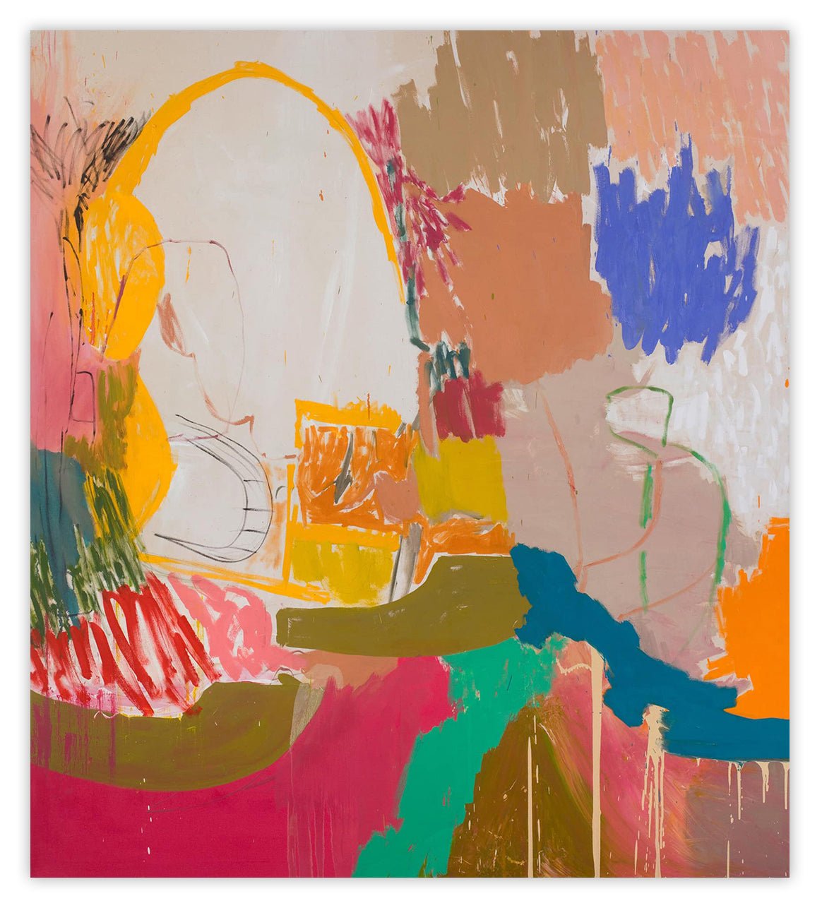 Meddle - Karl Bielik - Abstract Painting - Ideelart