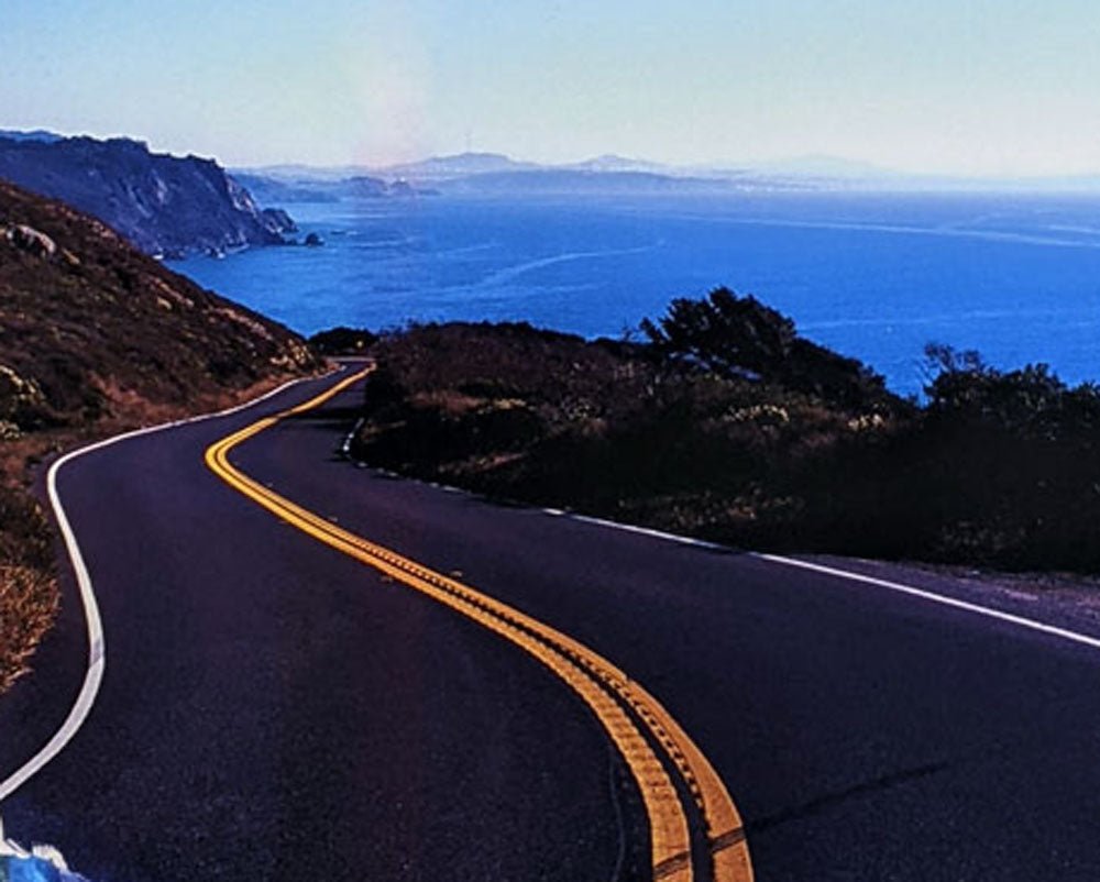 Meta Road, Individuate, California Hwy 1 - Jason Engelund - Abstract Painting - Ideelart