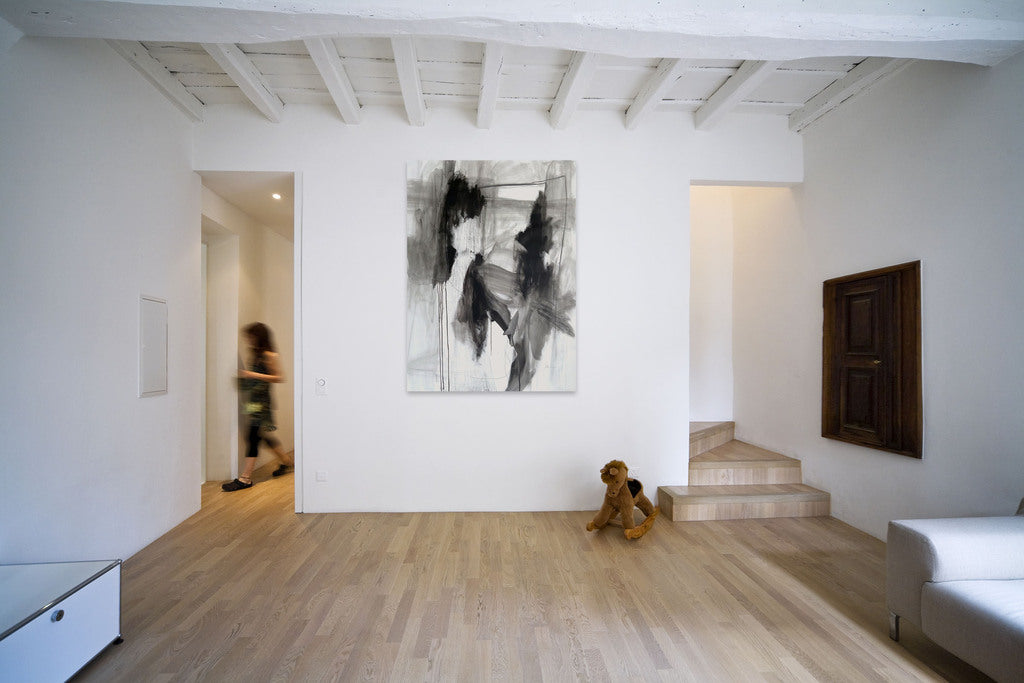 Monochromatic Series – Nr 1 - Adrienn Krahl - Abstract Painting - Ideelart