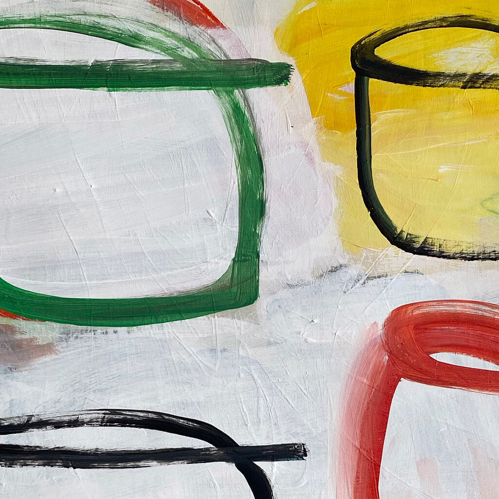 Morning routine - Laura Basterra Sanz - Abstract Painting - Ideelart